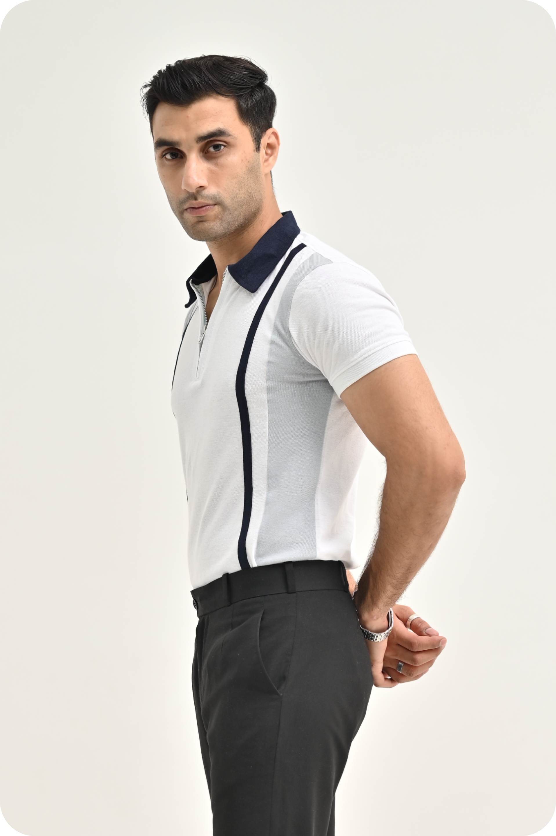 Elegance Zipper Polo