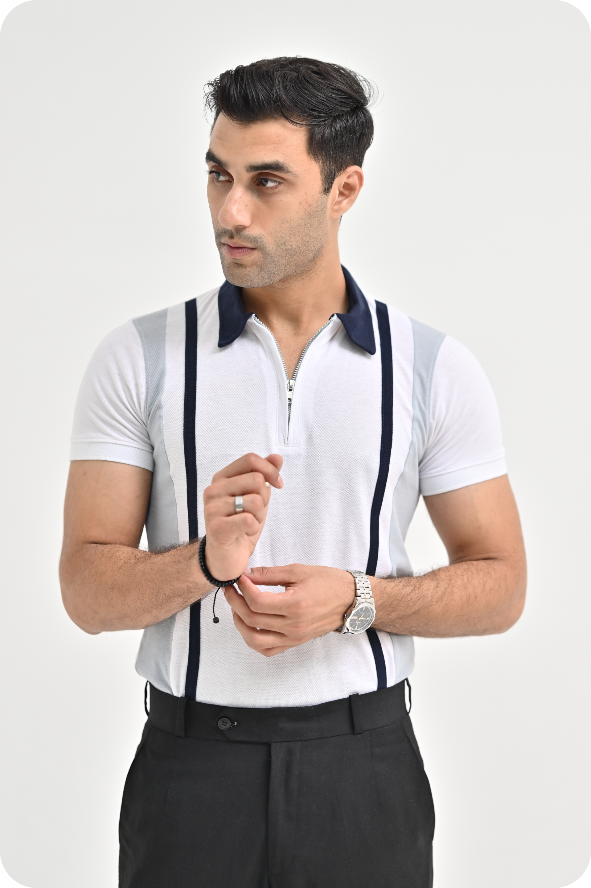 Elegance Zipper Polo