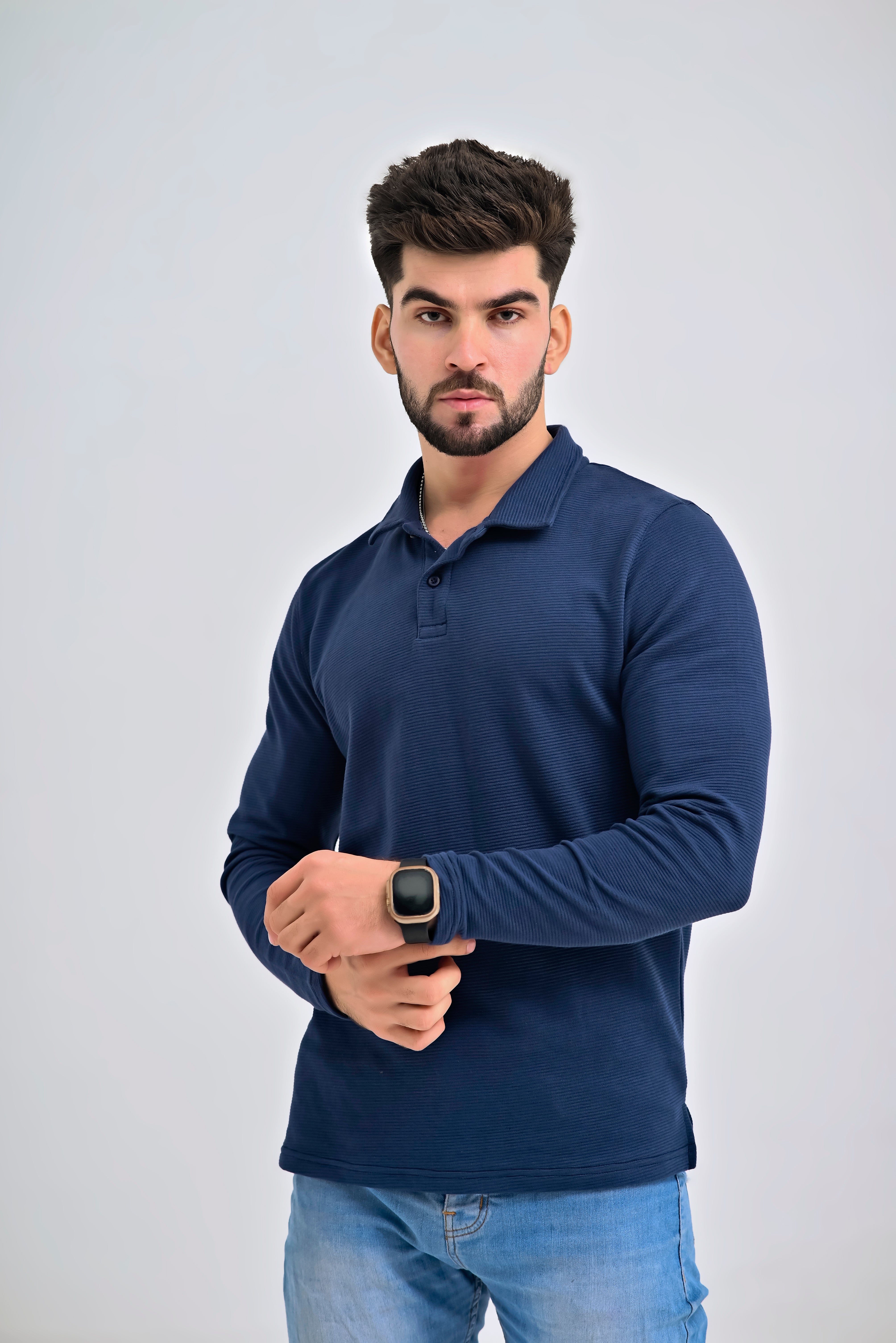 Navy Blue Ottoman POLO